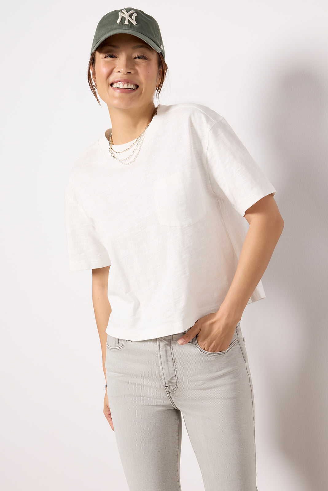 Elsy Slub Pocket Tee