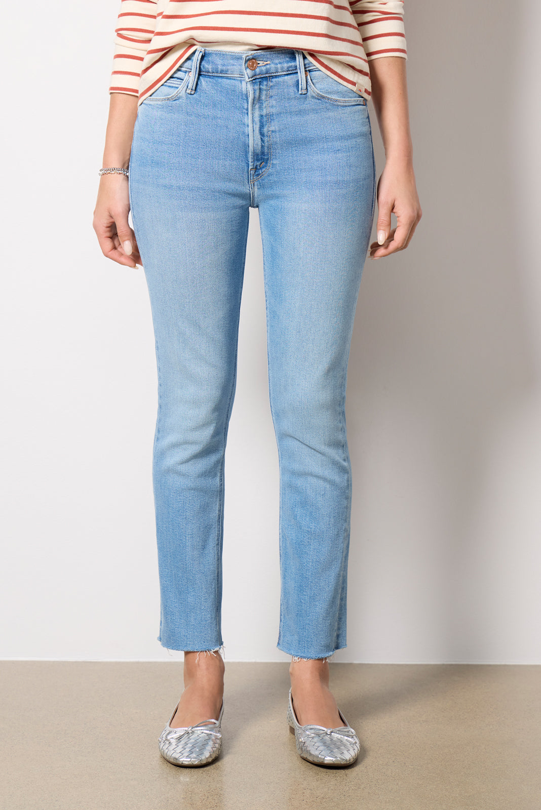 The Mid Rise Dazzler Ankle Fray