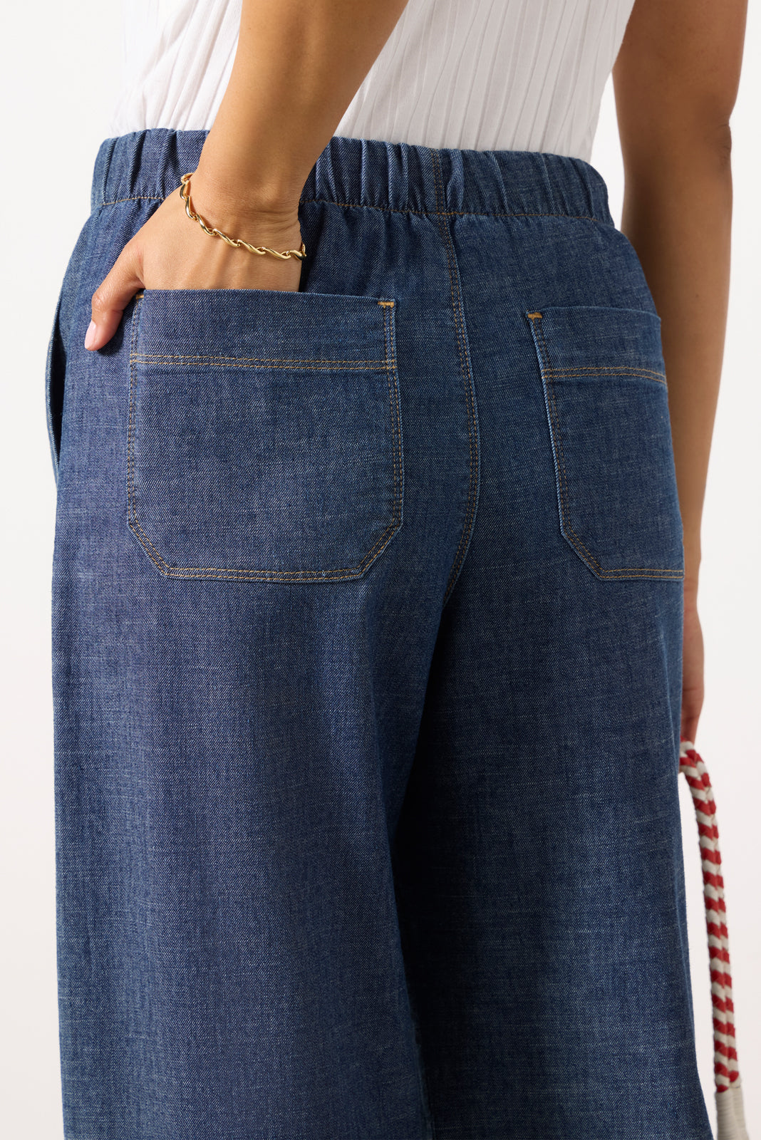 Julia Stretch Linen Lounge Pant