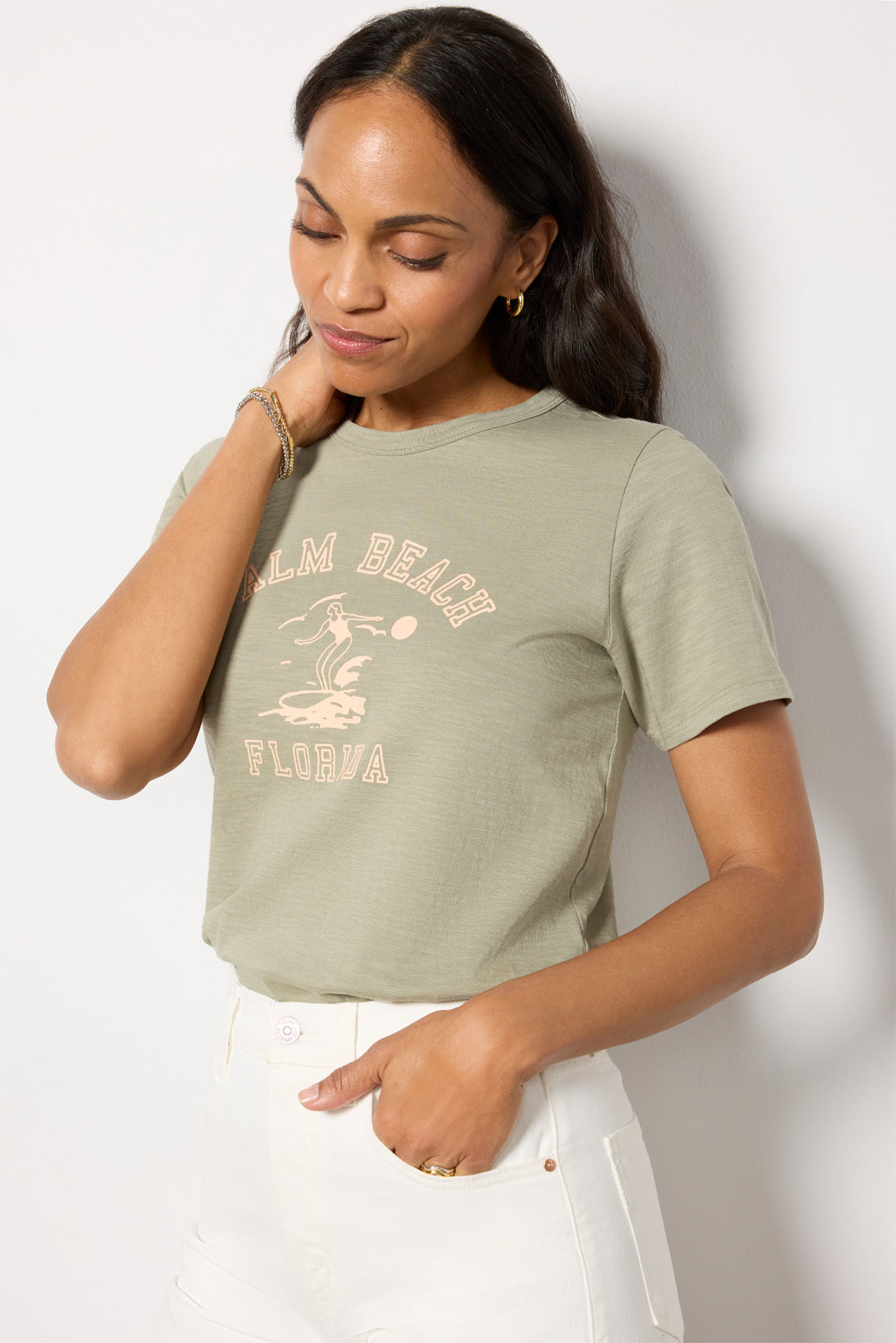 Palm Beach Sunwashed Crew Tee