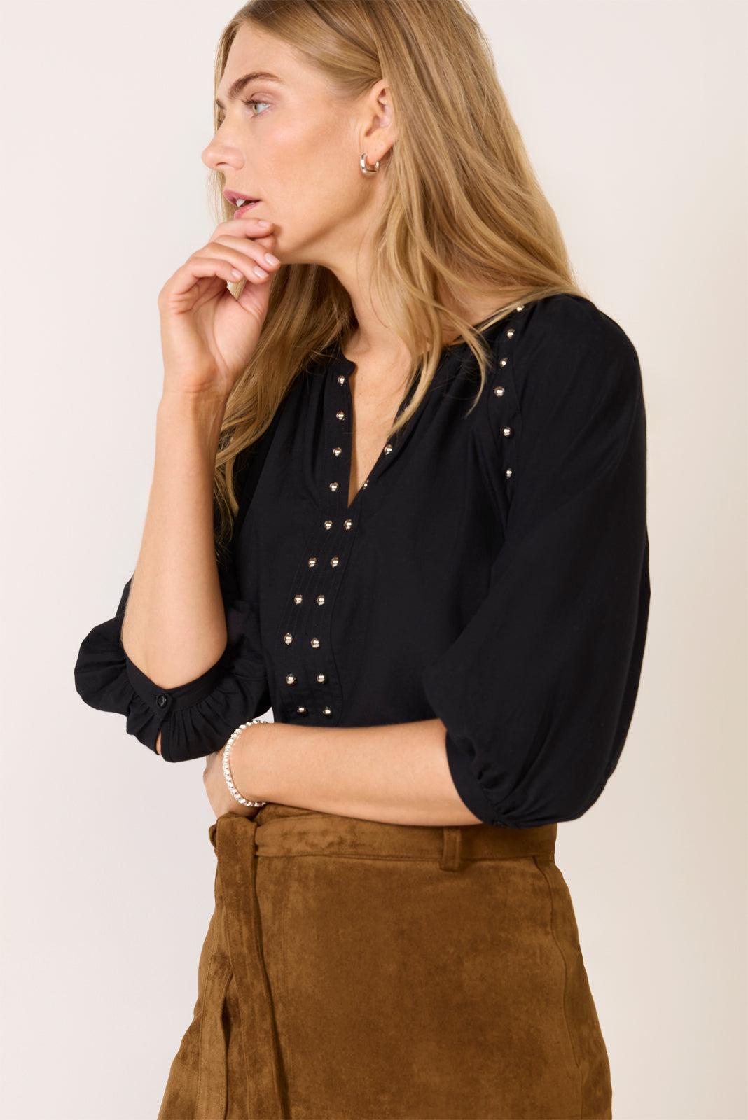 Celina Stud Blouse