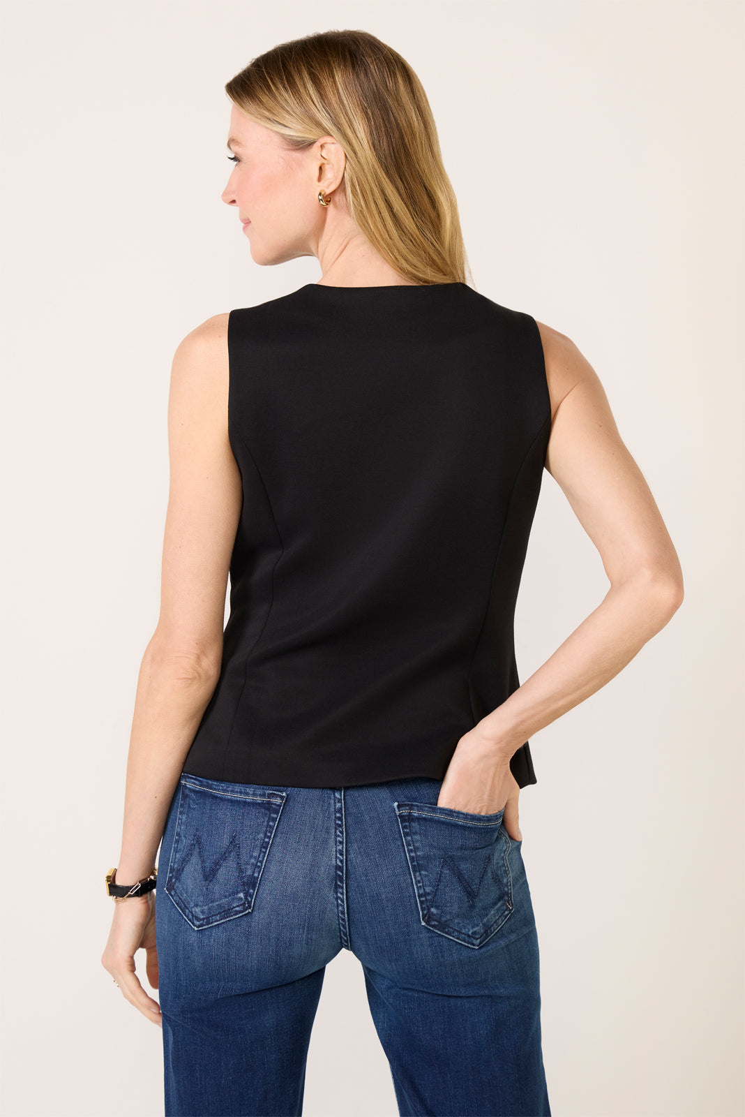 Kaylie Long Ponte Vest