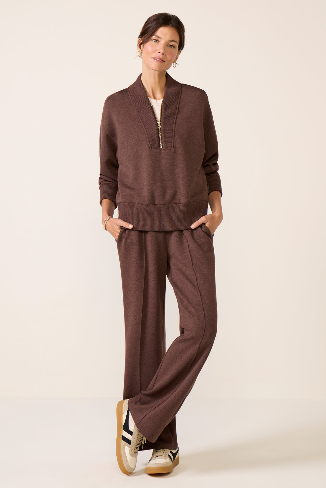 Sally Half Zip Sweat