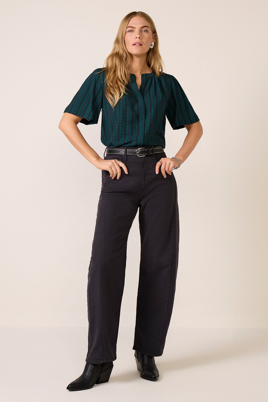 Mackenzie Split Neck Blouse