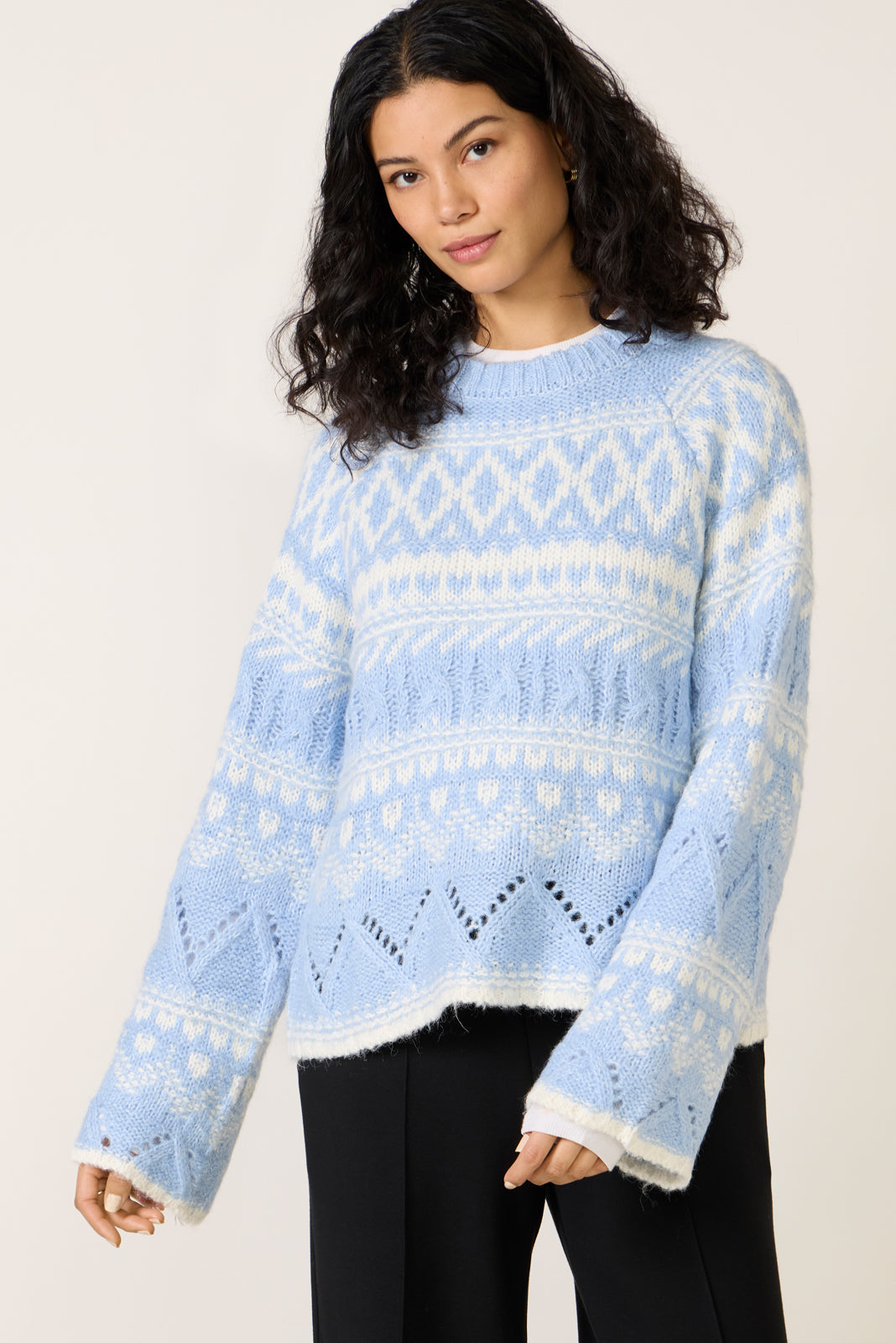 Fairisle Crew Neck Sweater