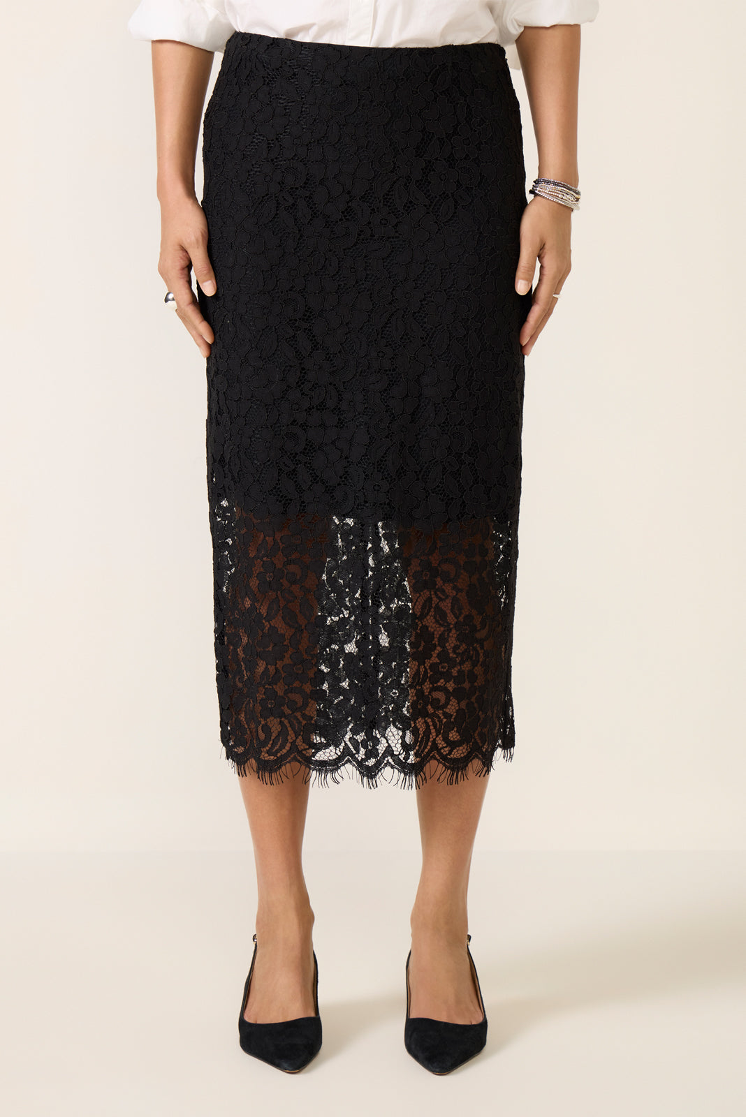 Lace Midi Skirt