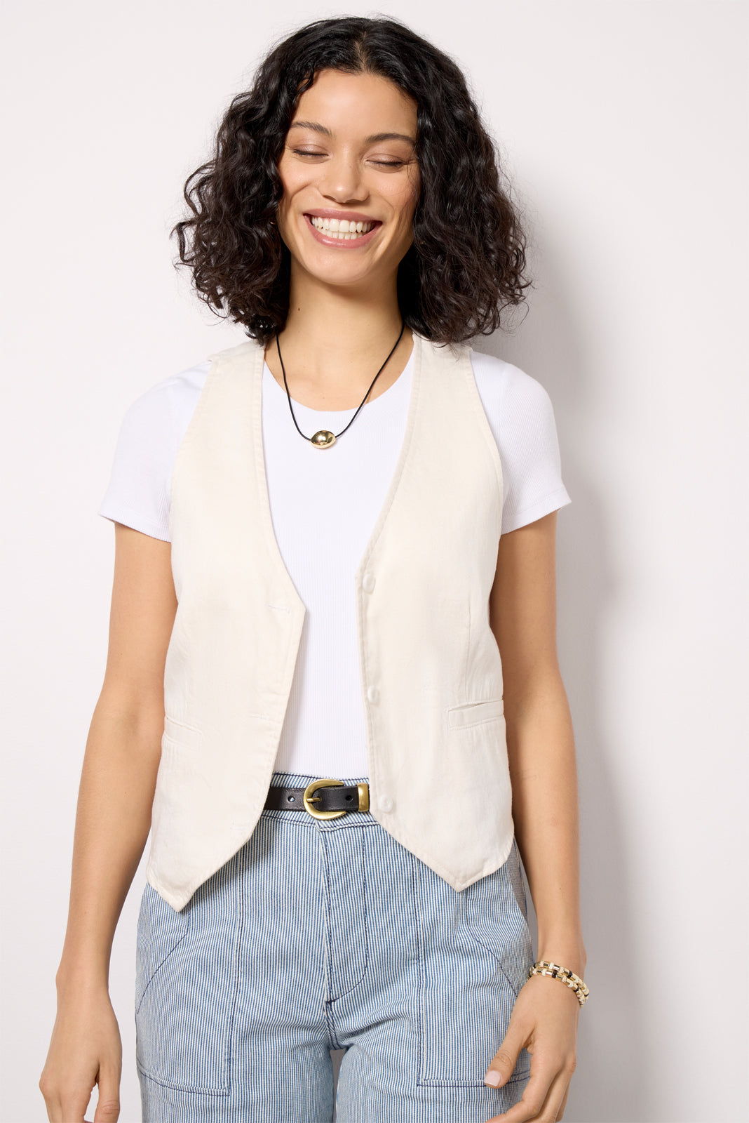Seamed Vest