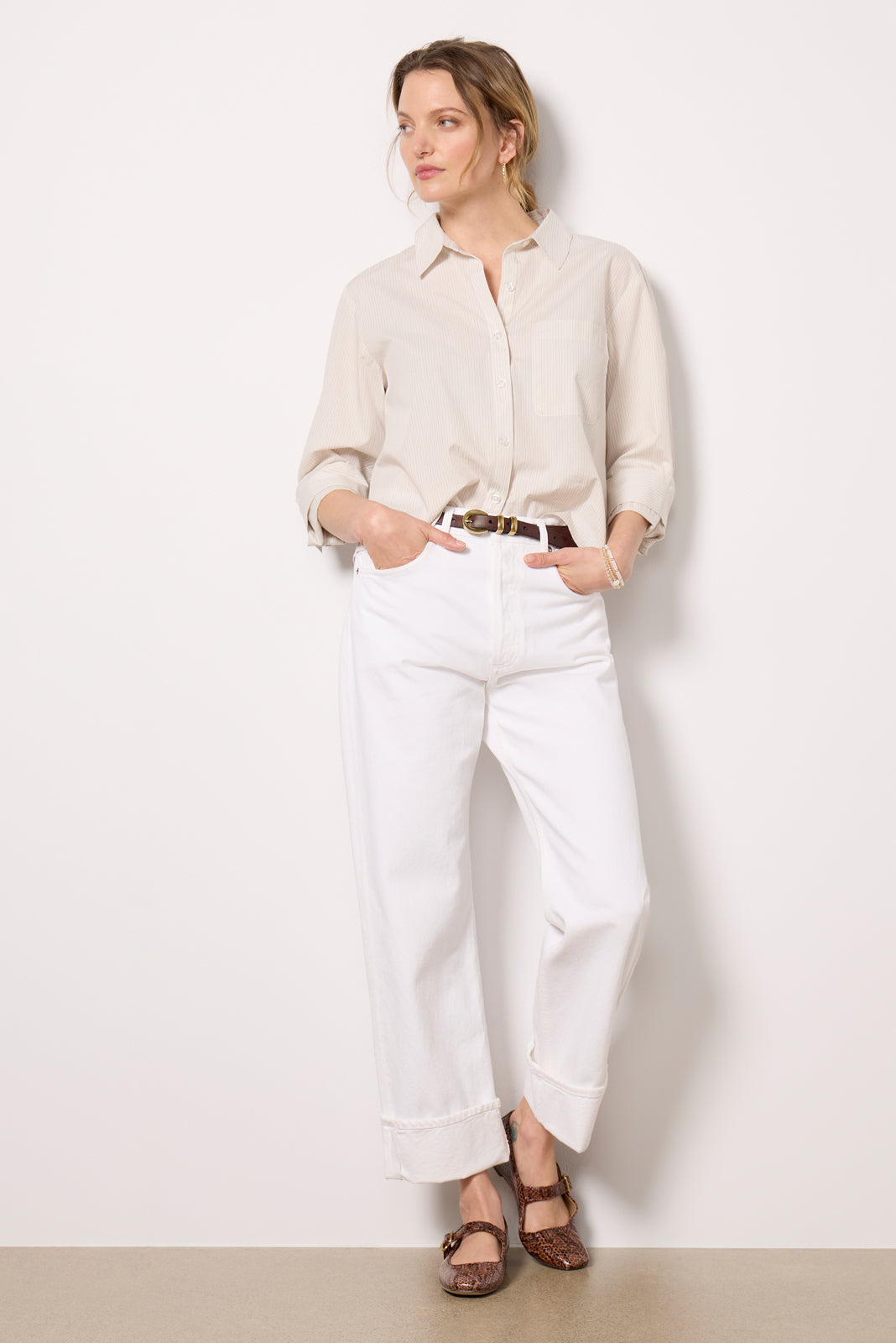Aiden Crop Shirt