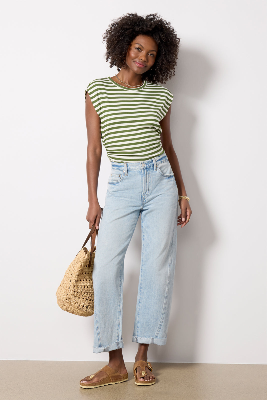 Joni Stripe Crew Neck Top