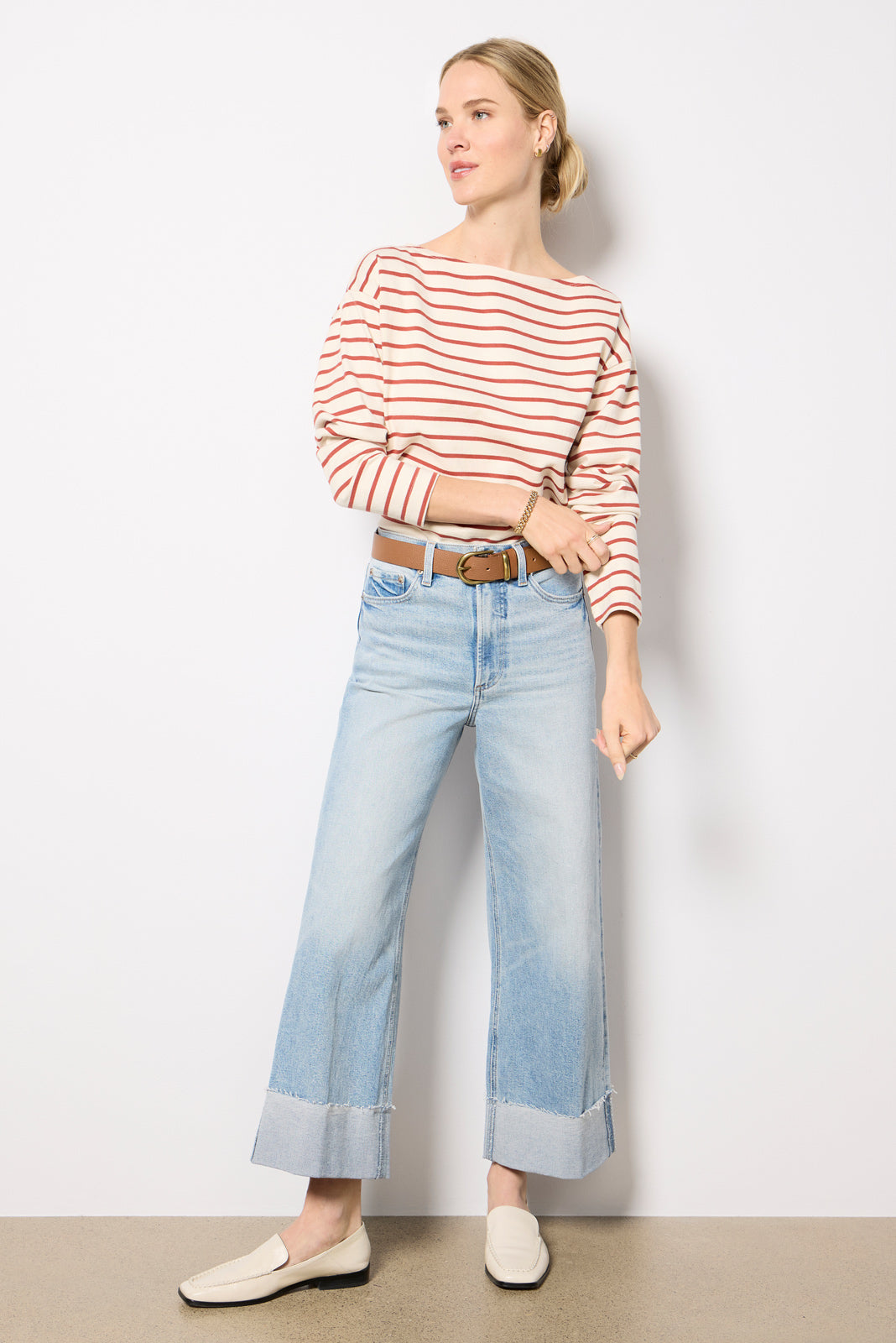 Sport Jersey Boatneck Top