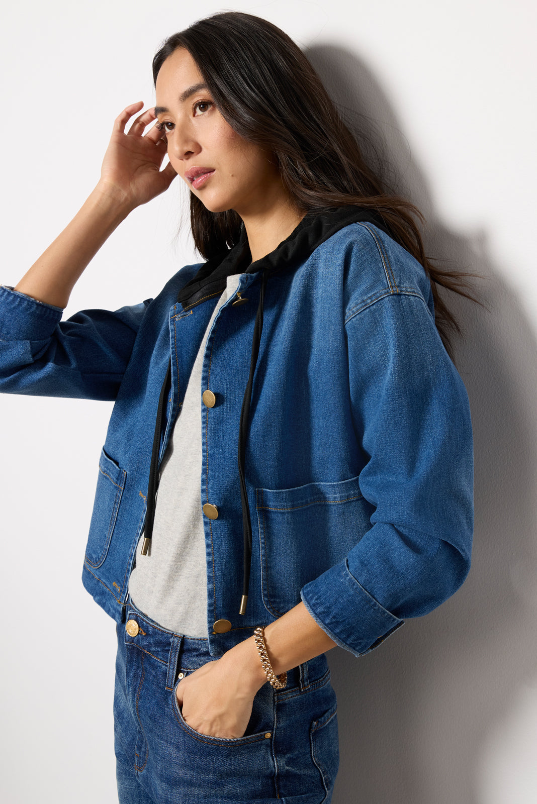 Lolo Hooded Denim Jacket