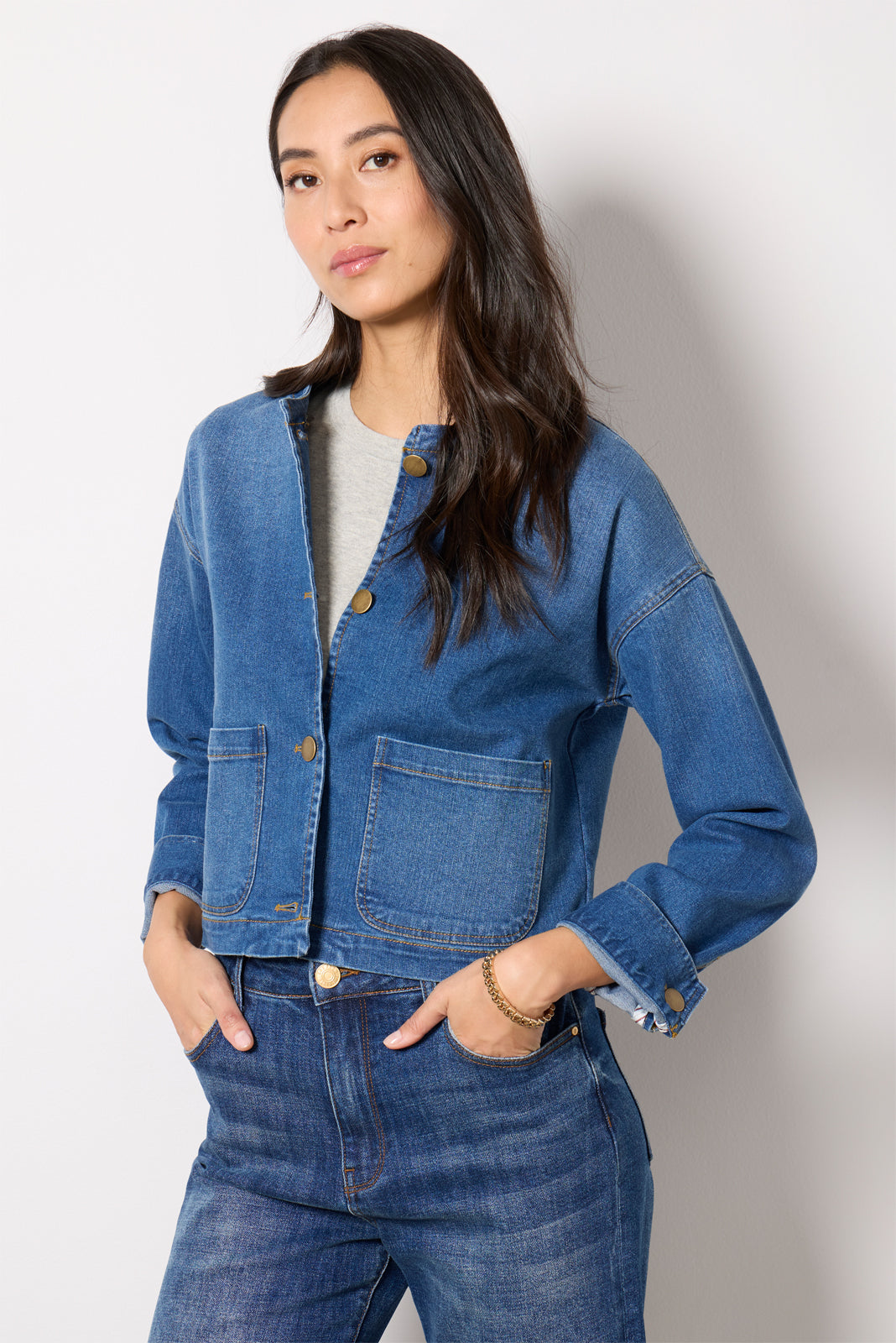 Lolo Hooded Denim Jacket