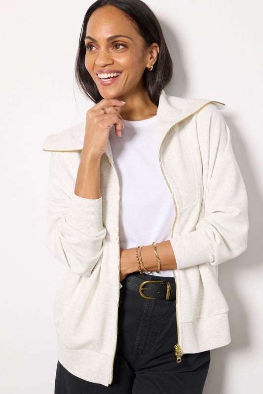 Halley Zip Through Sweat