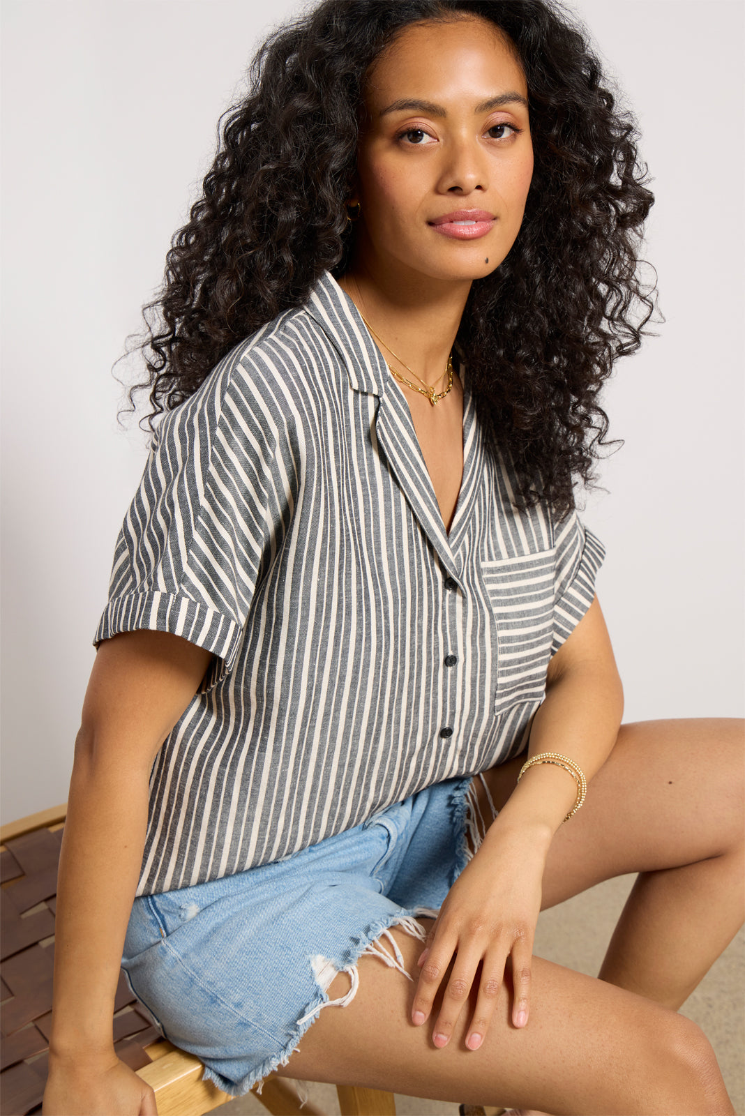Sophia Linen Resort Shirt