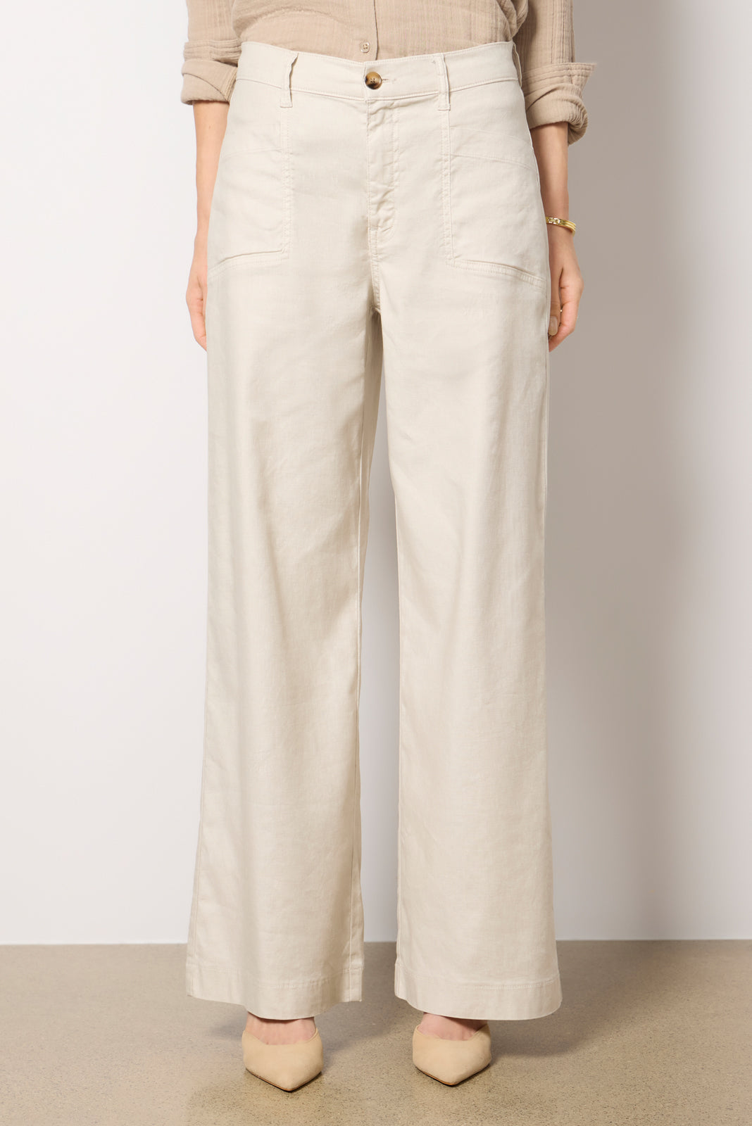 Joelle Stretch Linen Trouser
