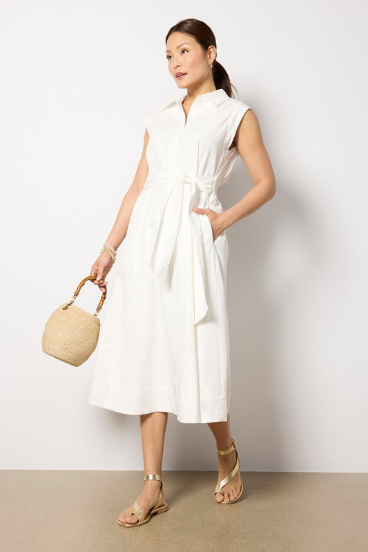 Perry Tie Waist Shirt Dress