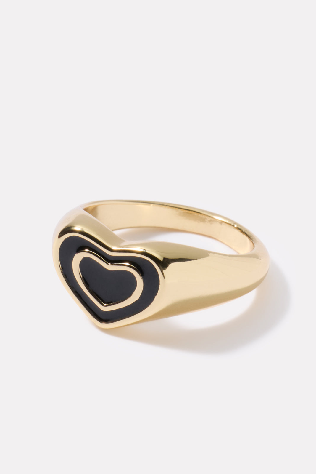 Leona Heart Signet Ring