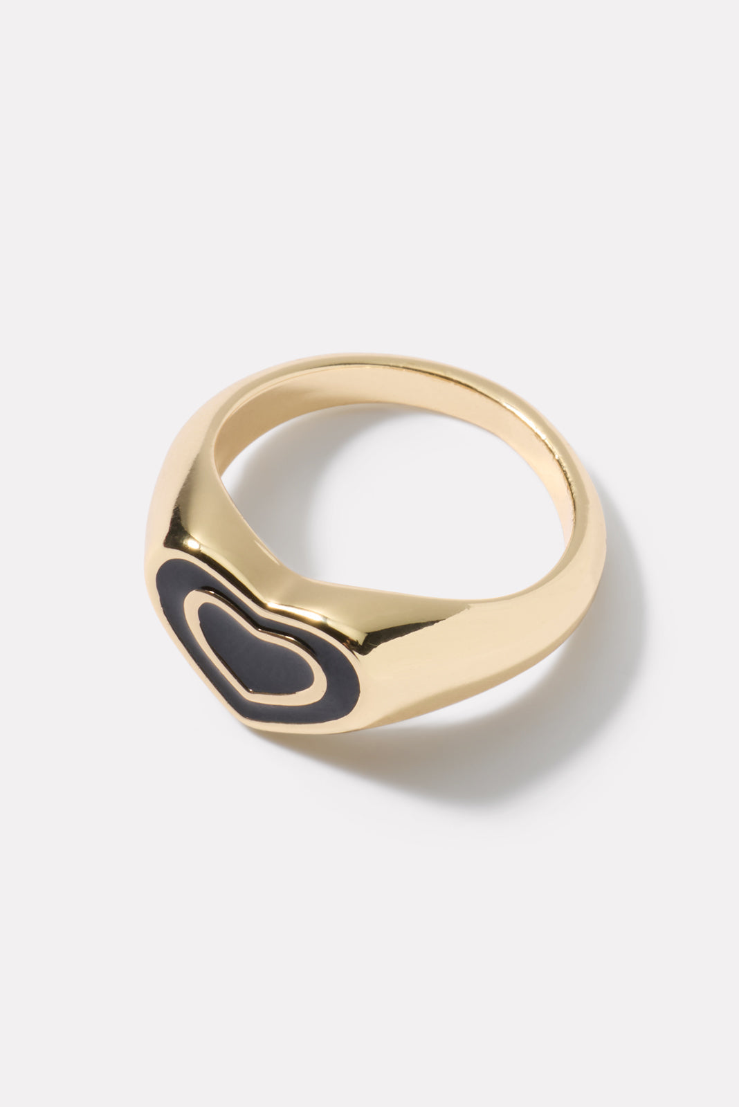 Leona Heart Signet Ring