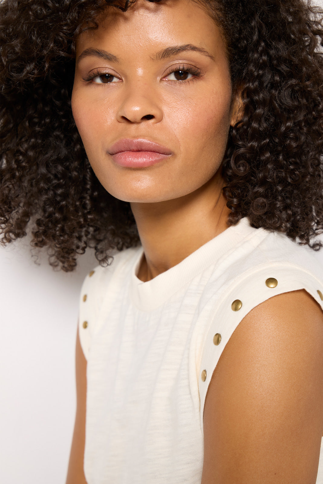 Brinley Studded Sleeve Tee