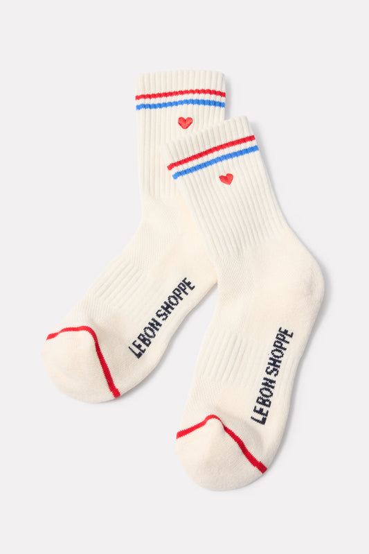 Embroidery Girlfriend Sock