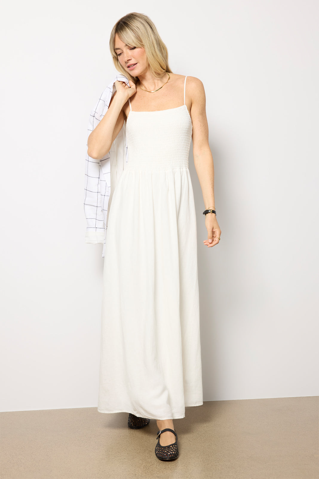 Bayside Linen Maxi Dress