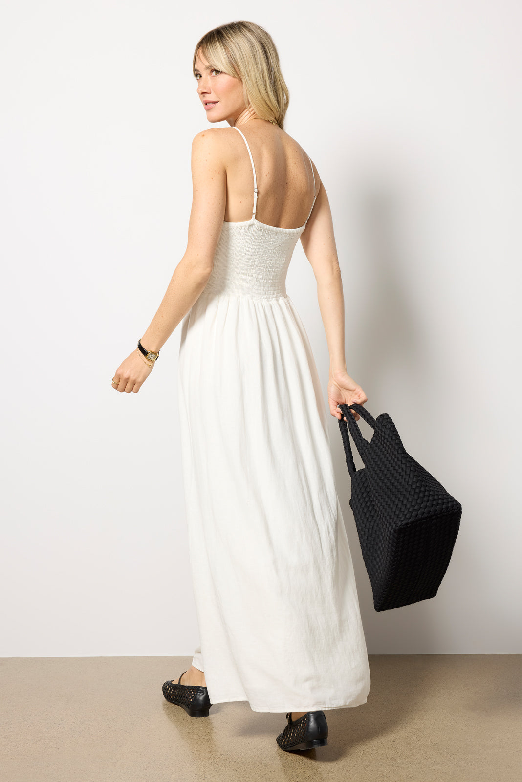 Bayside Linen Maxi Dress