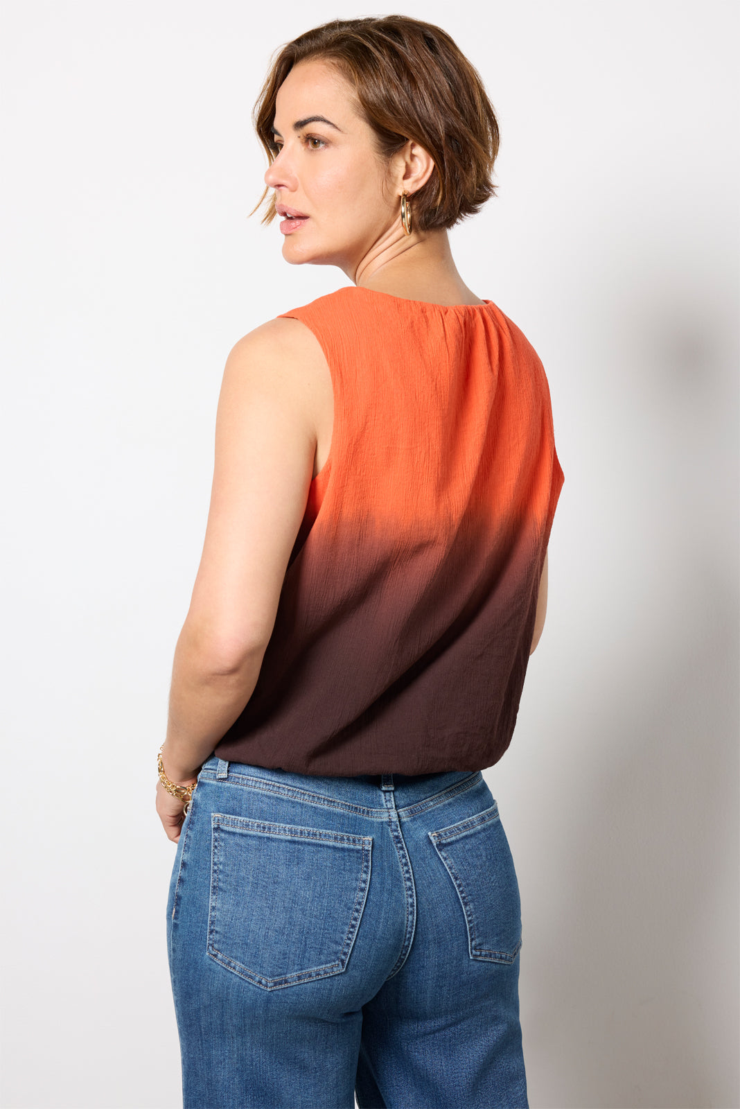 Skye Dip Dye Bubble Top