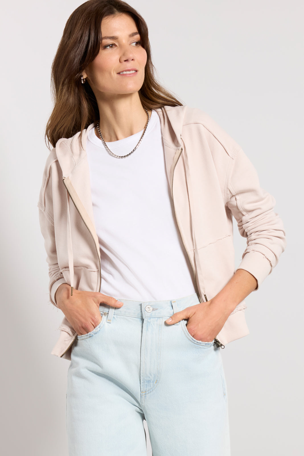 Jillian Zip Up Hoodie Sweatshirt