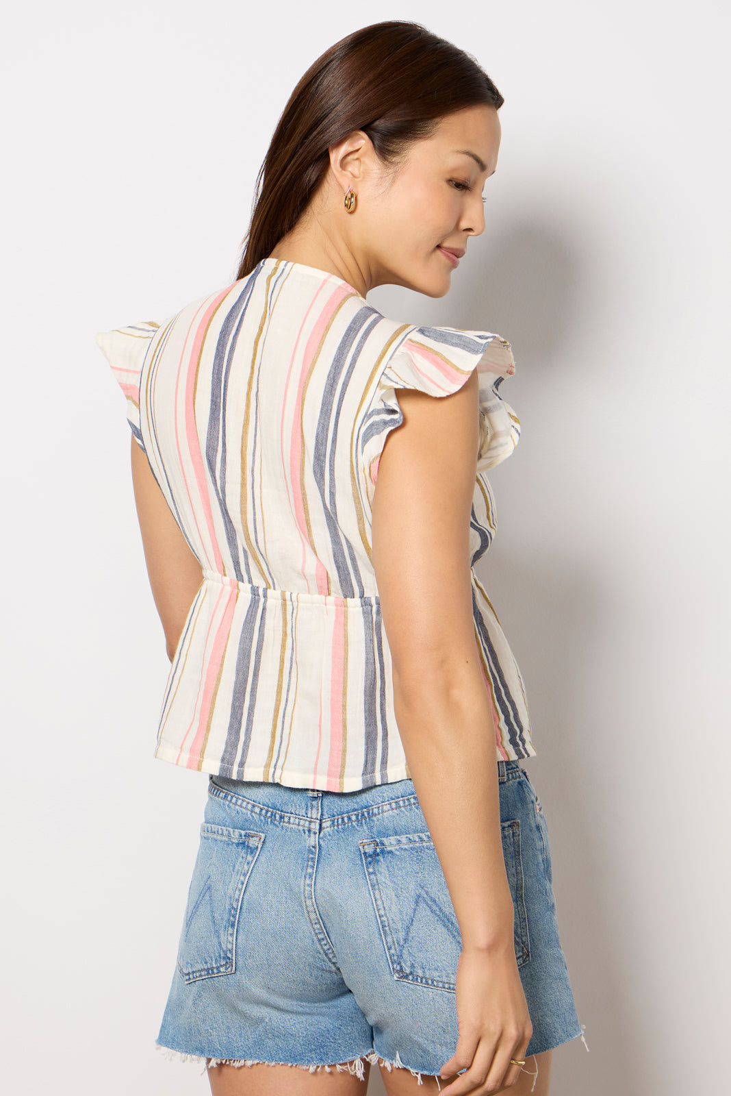 Calla Gauze Flutter Top
