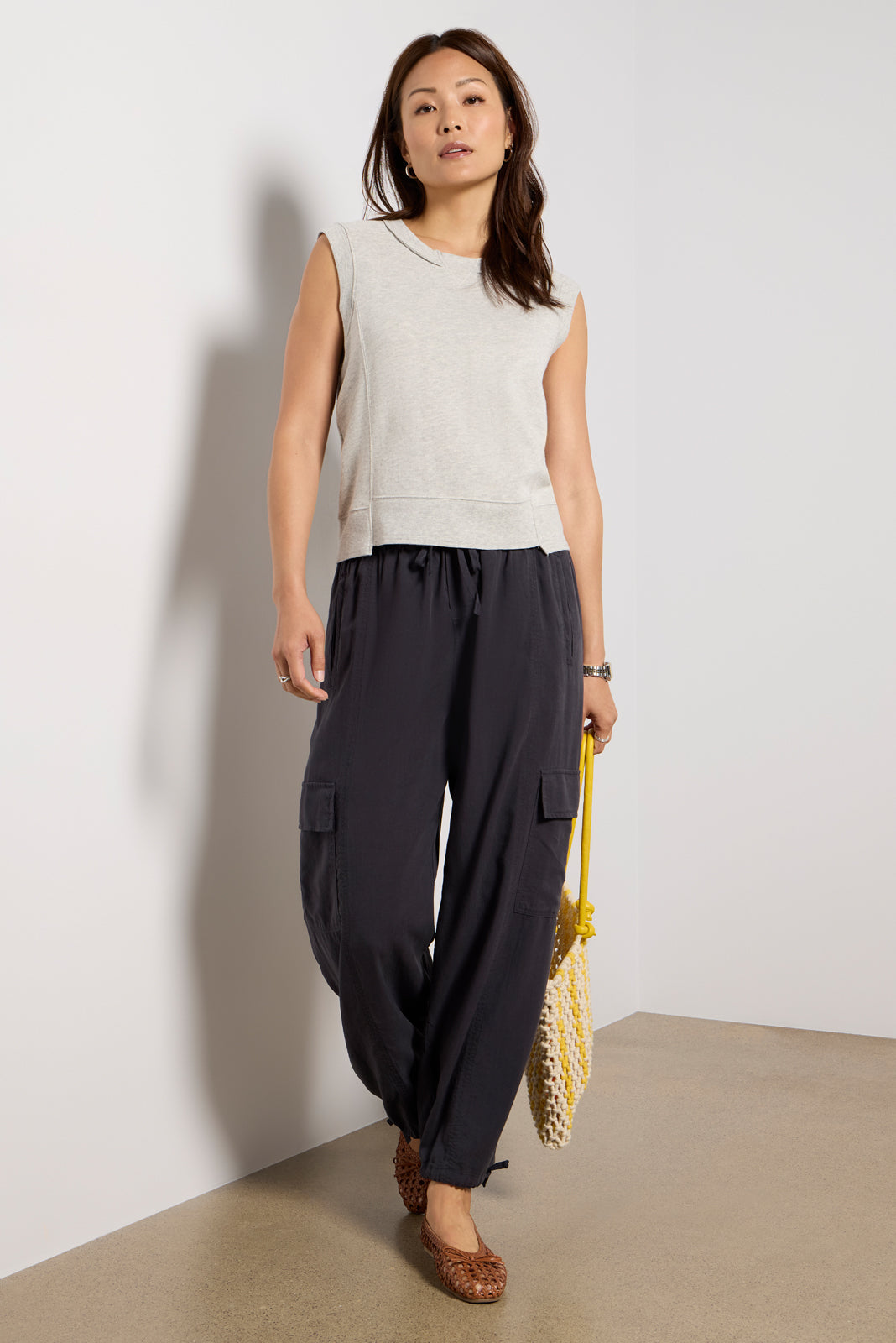 Sleeveless Sweatshirt Vest