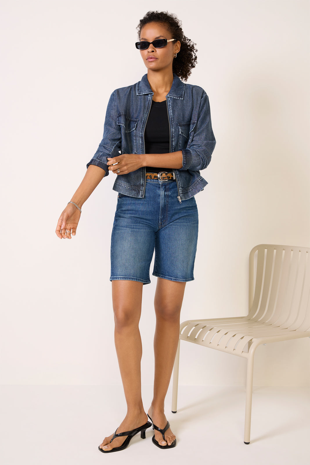 Flap Pocket Zipper Shacket