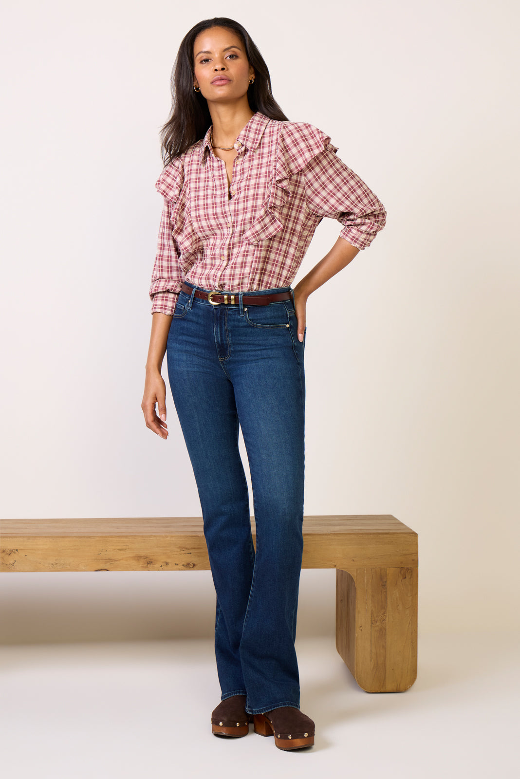 Dru Ruffle Front Shirt