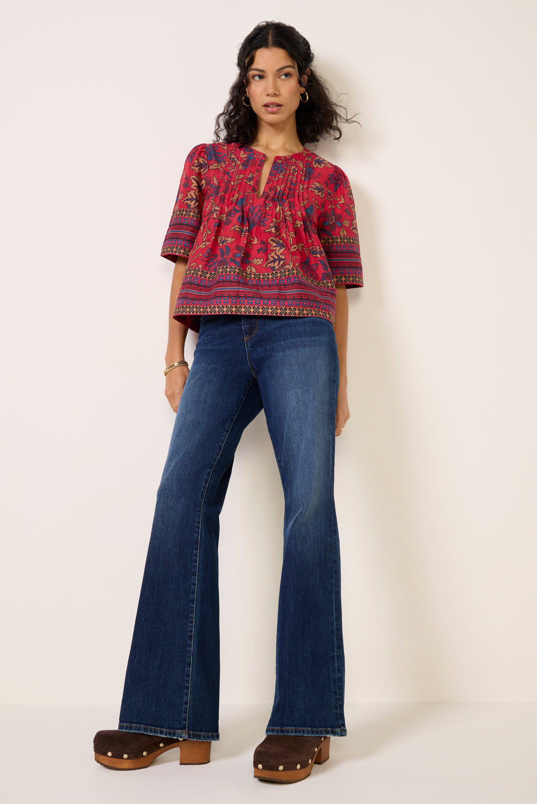 Maxine Split Neck Blouse