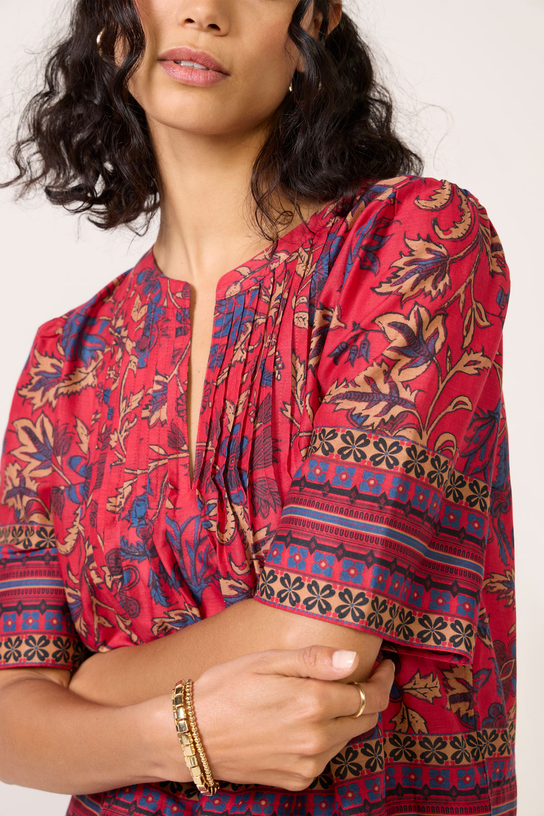 Maxine Split Neck Blouse