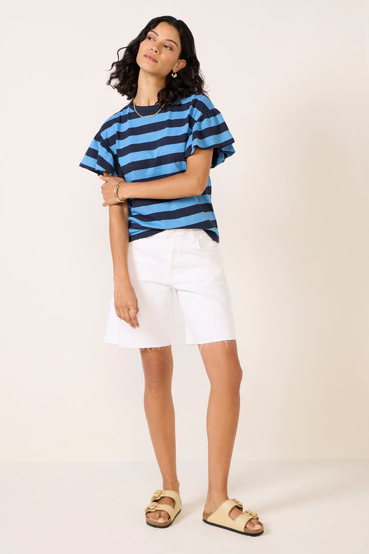 Camille Ruffle Sleeve Top