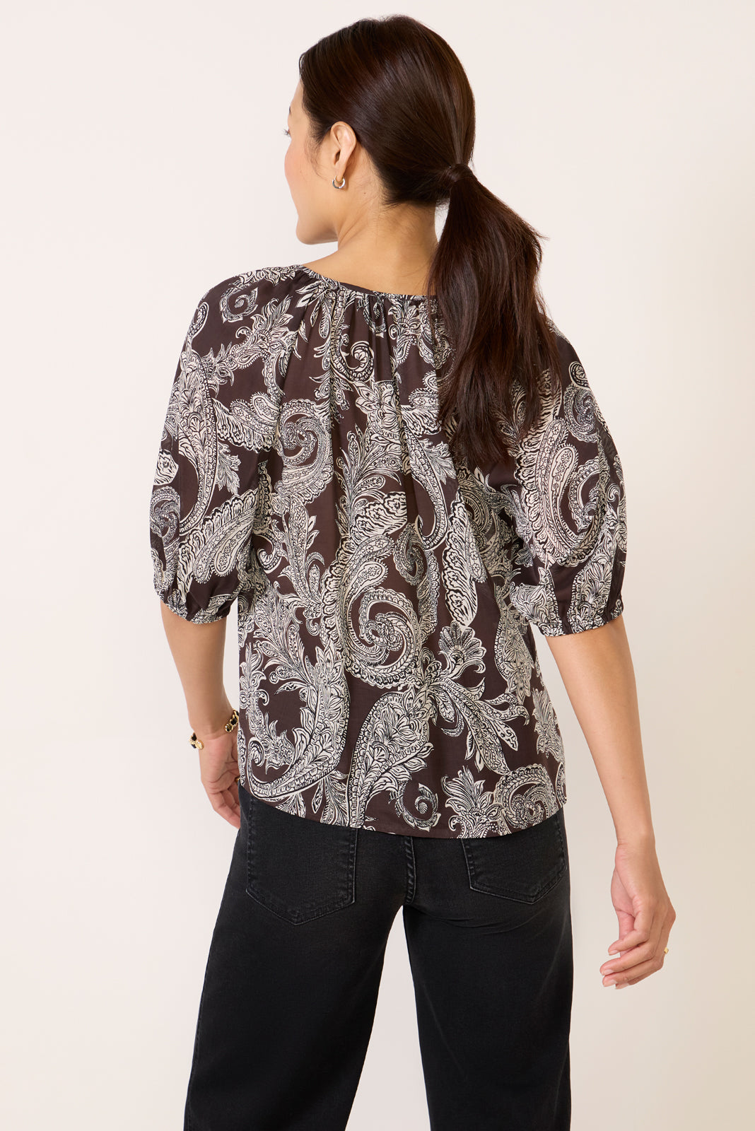 Paisley Blouson Blouse