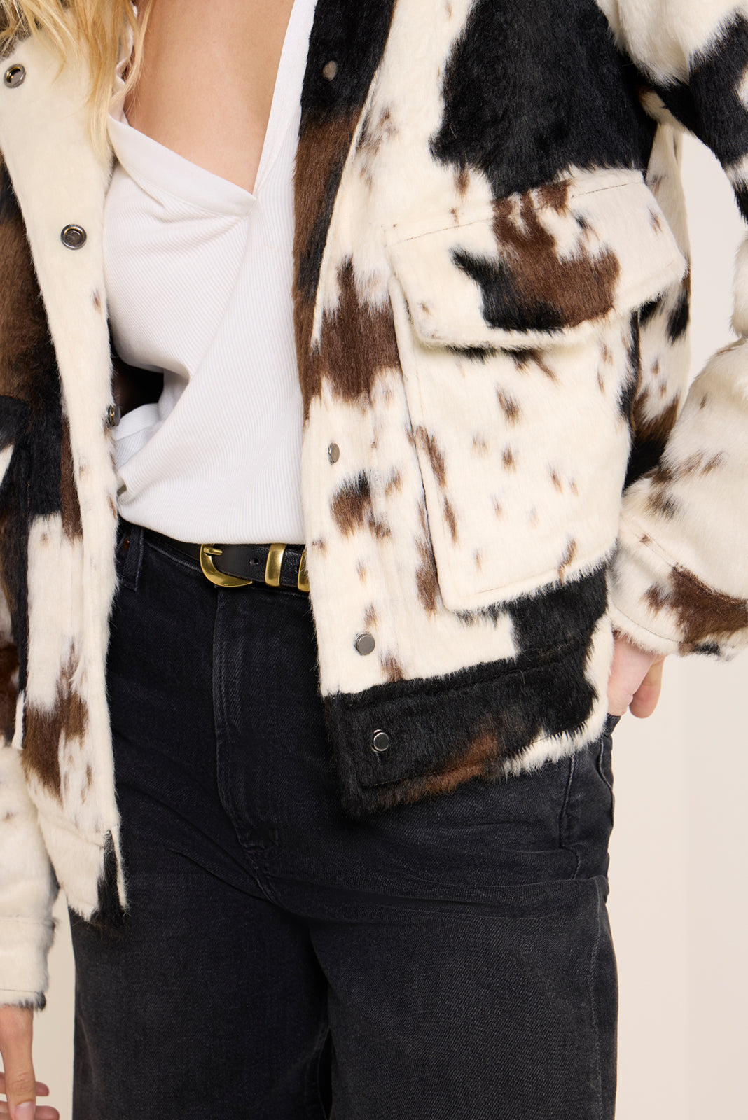 Maggie Cow Print Jacket