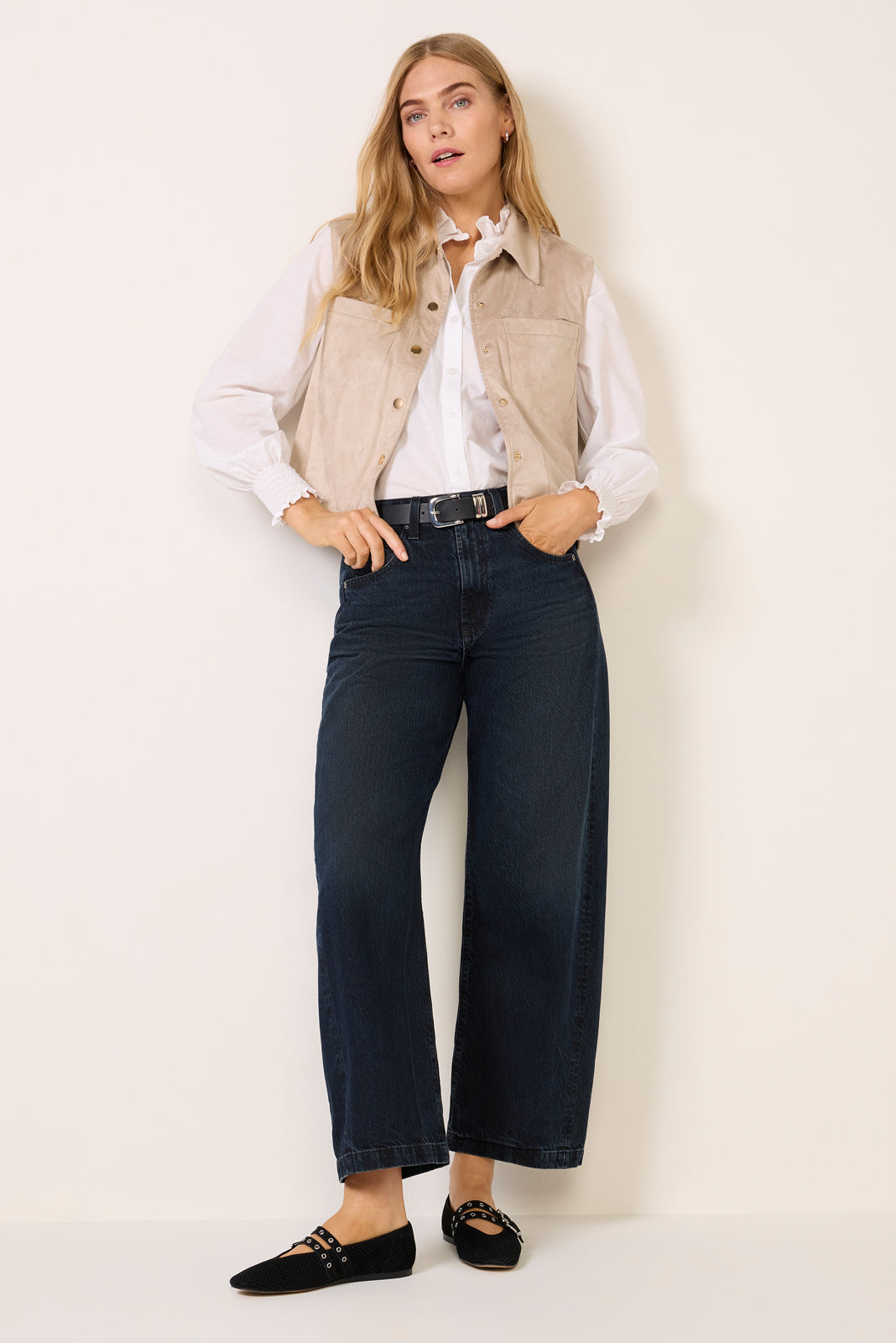 Reagan Faux Suede Vest