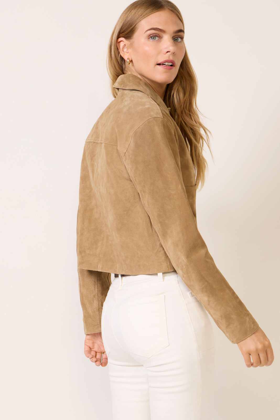 Crop Suede Jacket