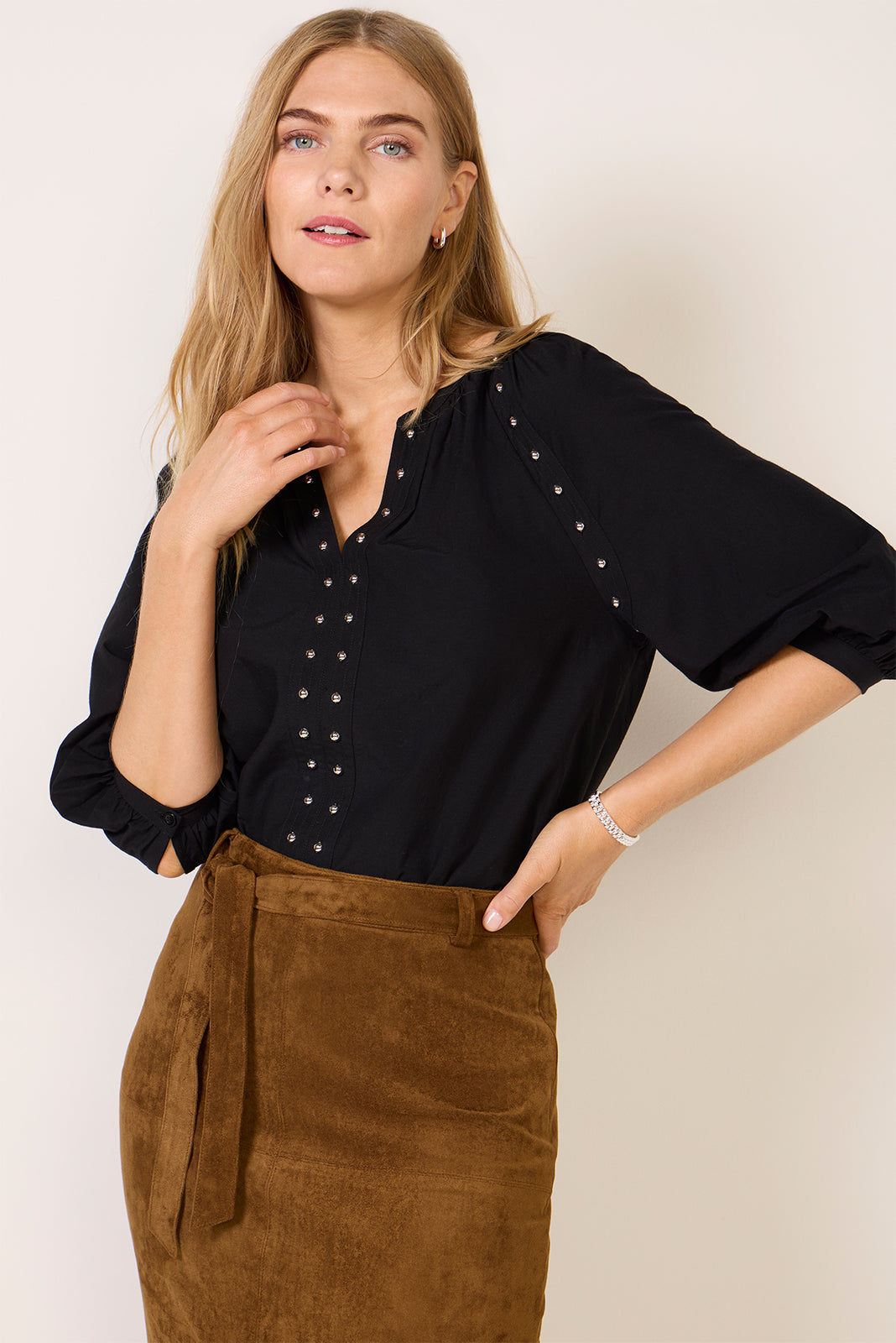 Celina Stud Blouse