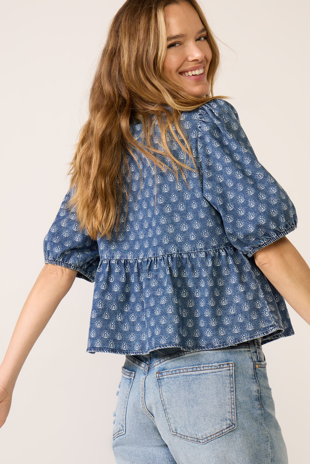 Lucille Tie Front Blouse