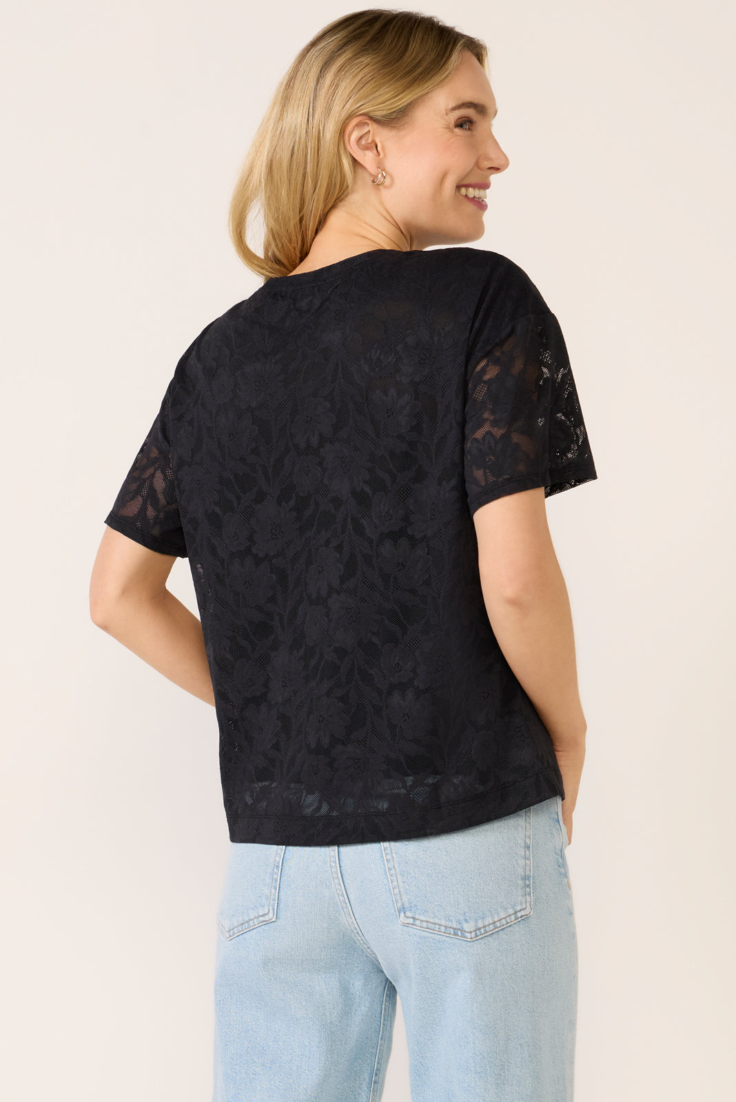 Eliza Lace Mesh Tee