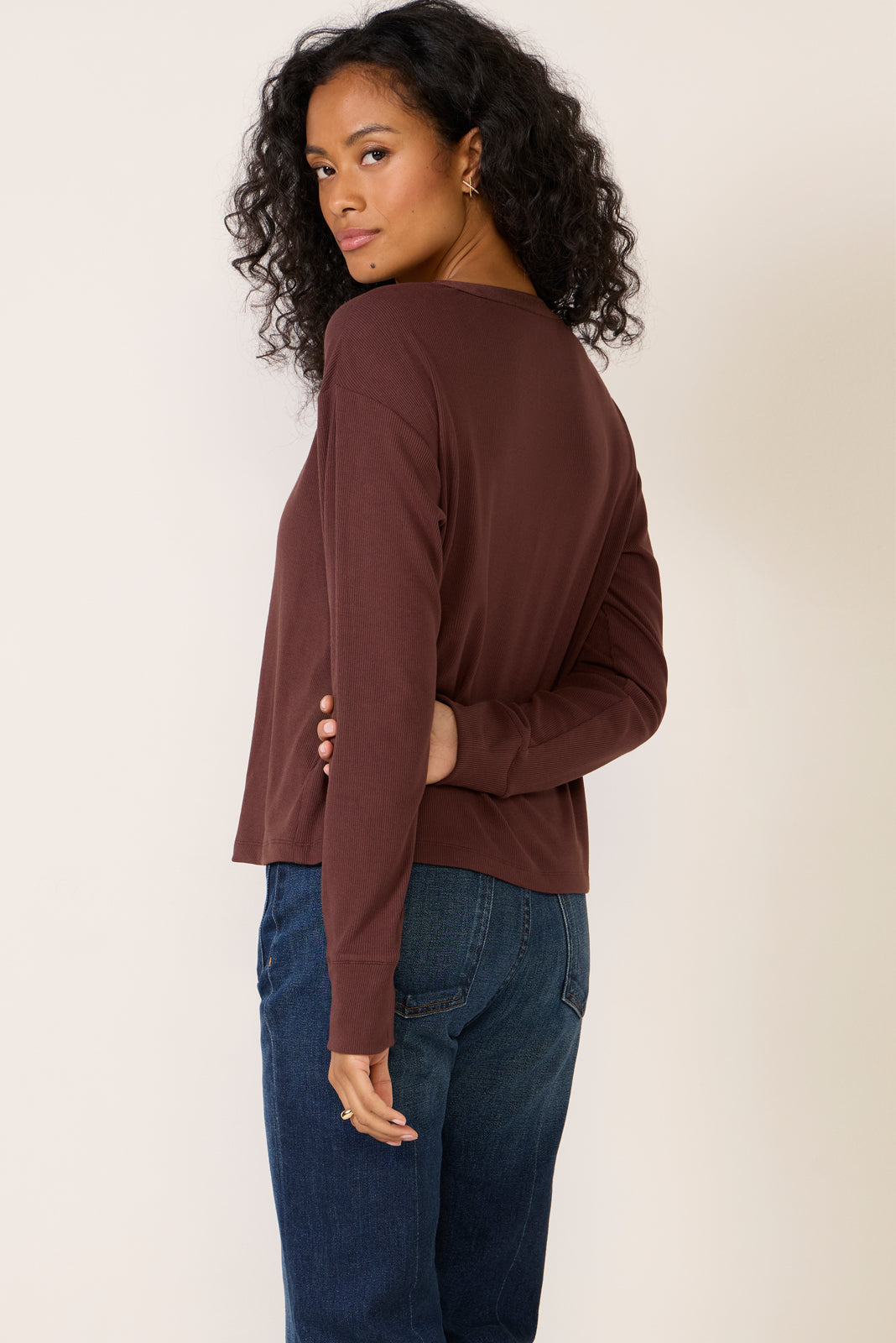 Bex Split Neck Top