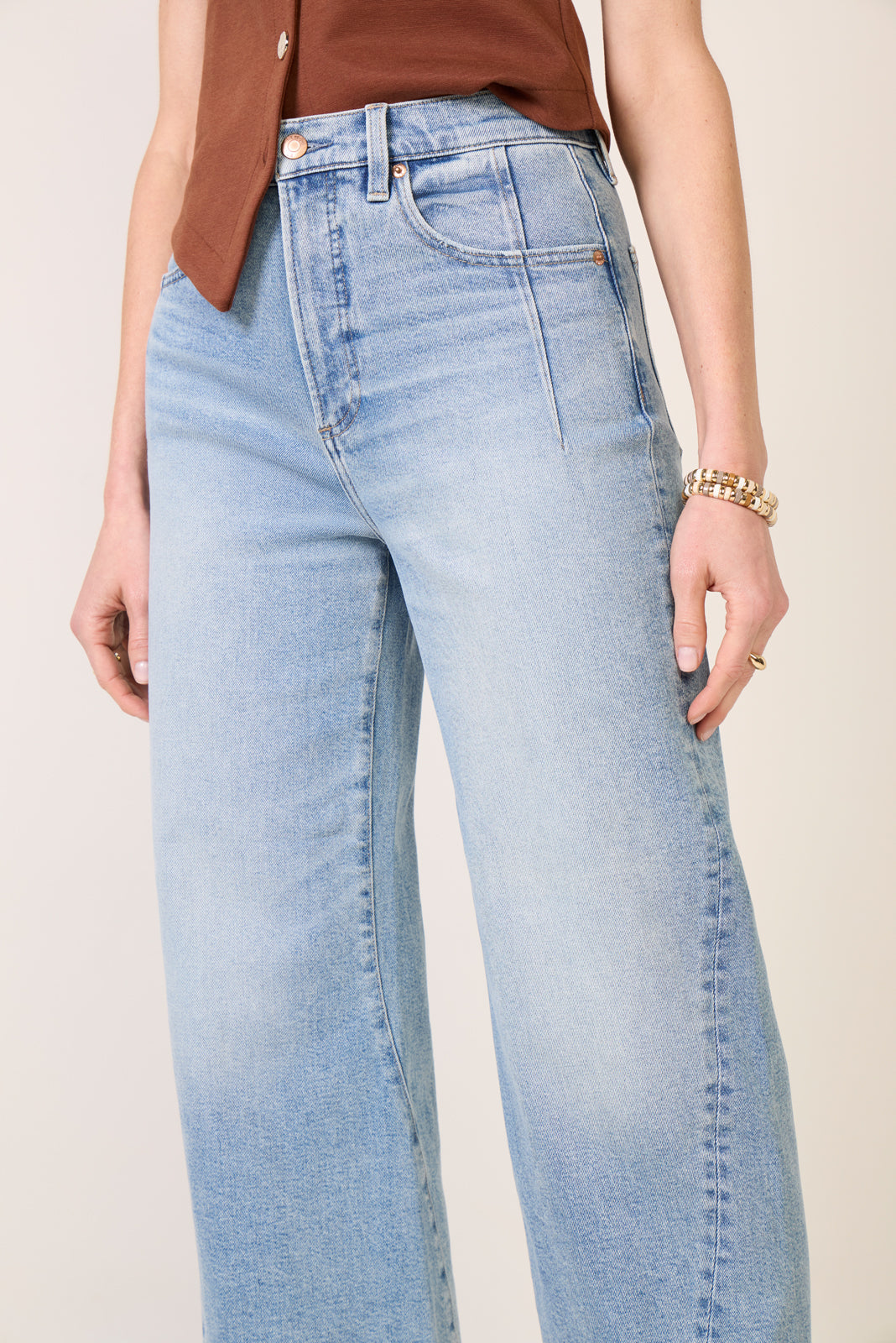 Kyra W/ Seaming Wide Leg Jean