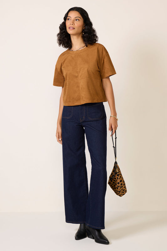 Kimberly Faux Suede Top