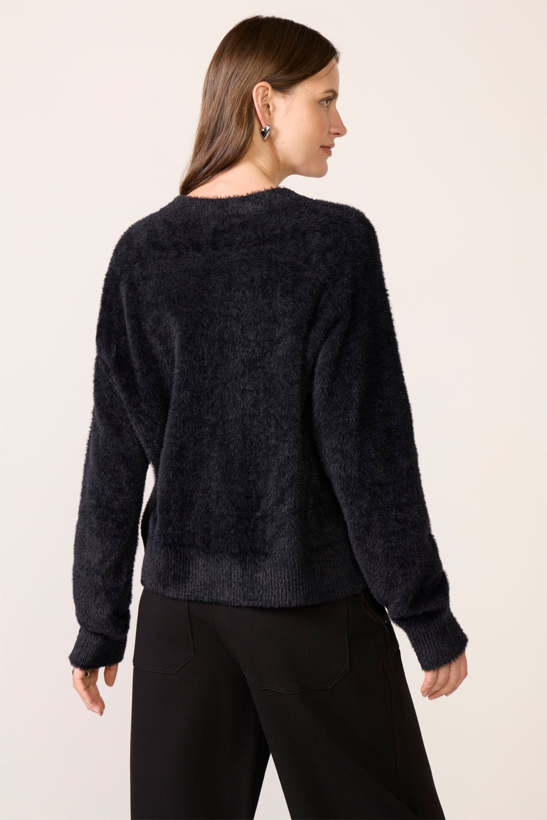 Piper V-neck Eyelash Sweater