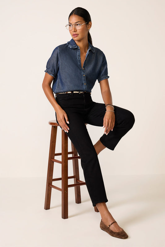 Caia High Rise Straight Jean