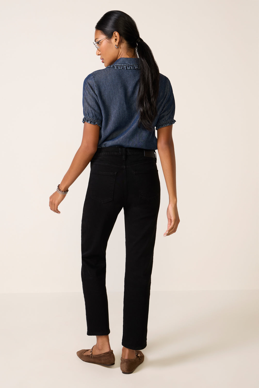 Caia High Rise Straight Jean