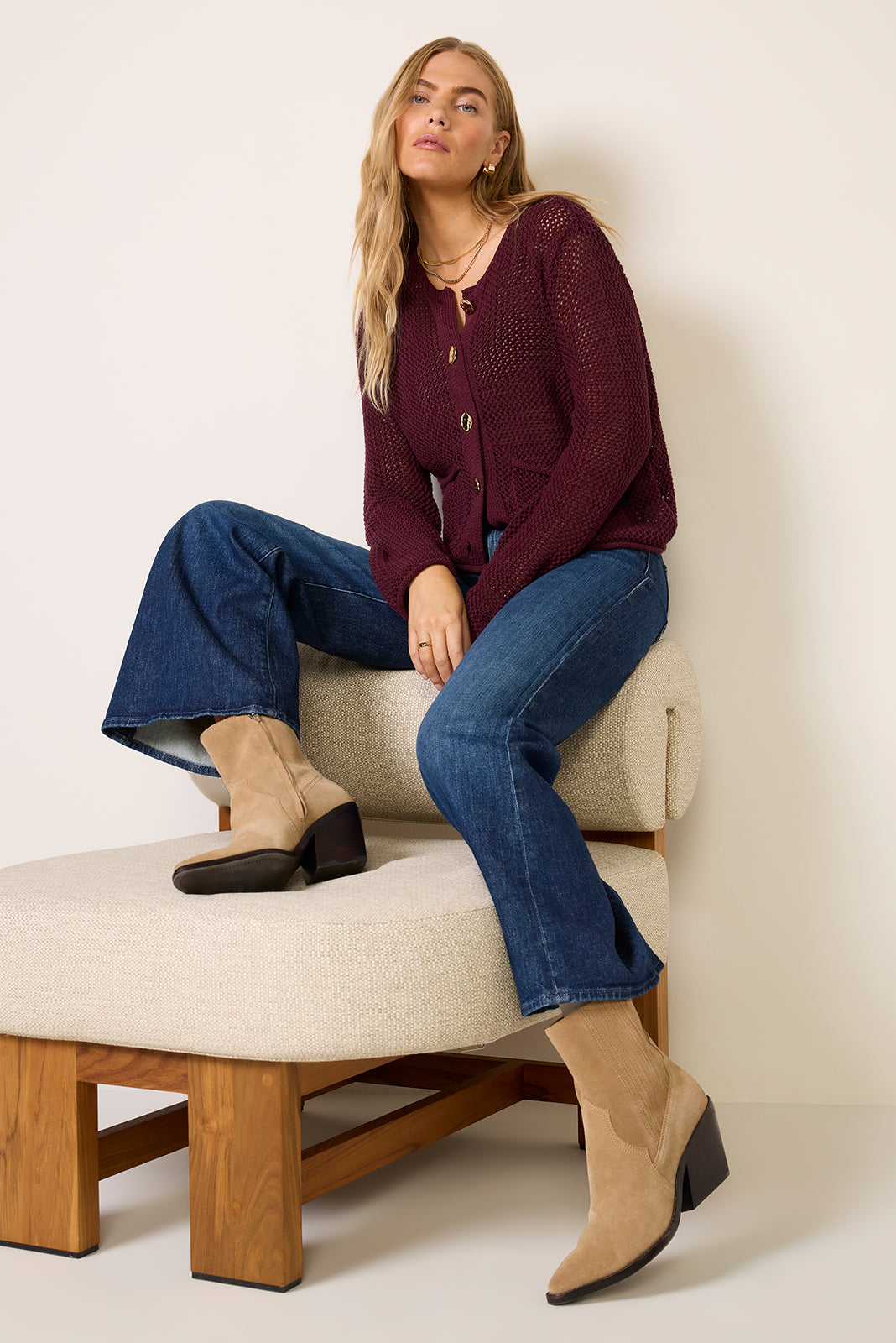 Emery Open Stitch Cardigan