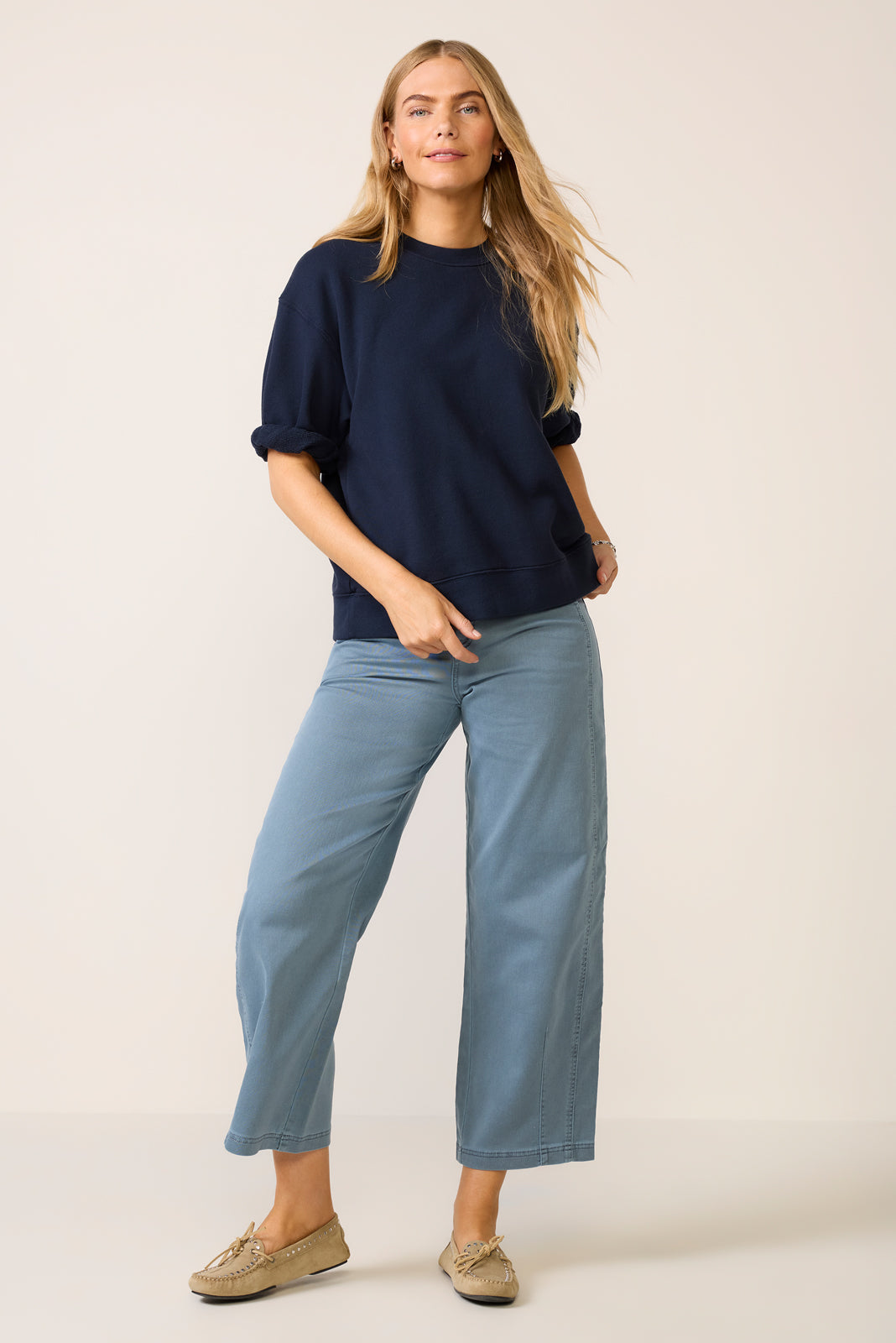 Rebecca Roll Sleeve Sweatshirt